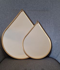 Matching Teardrop Mirror Set