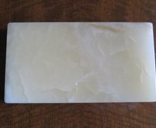 Unique Turkish Cream & Brown Onyx Plinth / Base