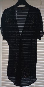 Black sheer cover up