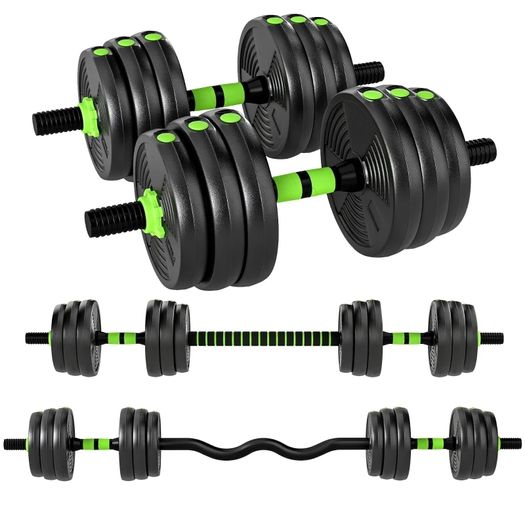 Adjustable 20 KG Dumbbell Set Dumbbells Barbells Weight Set for Strength Training