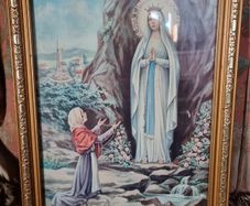 Je Suis L'immaculee conception framed religious picture
