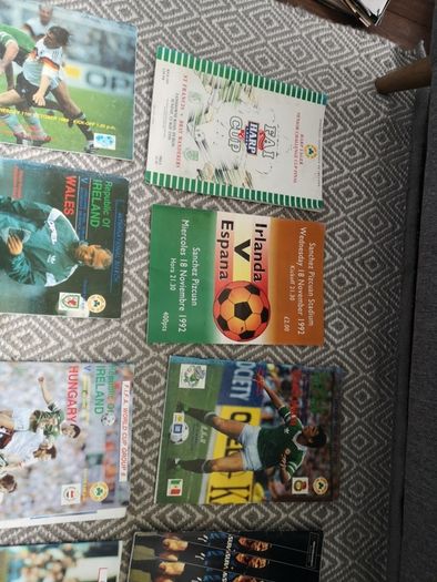 Rare Republic of Ireland Football Programme Bundle 1988 1992 Charlton Era England Poland FAI Cup Final