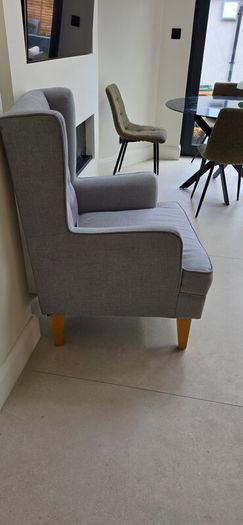 Nested Soothe Easy chair & Rocker Grey/Beech