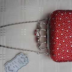 Red Skull Knuckle Clutch Bag Looks Amazing