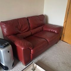 Natuzzi Italian Leather 2 Seater Sofa