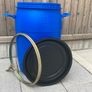 Food safe Barrels- Drums-blue Barrel Image 3