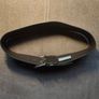 Dark brown leather belt ZARA Image 3