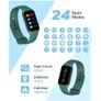 IOWODO Smart Watch, Fitness Watch with Heart Rate/Messages Alert/Blood Oxygen/Sleep Monitor, 5ATM Waterproof Step Counter Image 4