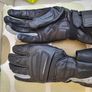 Ladies REV'IT black leather motorbike gloves Image 5