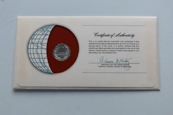 Chile 1979 Vintage Coin Stamp cover BUNC