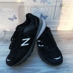New Balance mens 990v5 sneaker black suede, Grey ascents, mesh with an ENCAP midsole UK 7