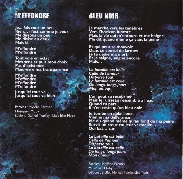 Mylene Farmer  |  Bleu Noir CD