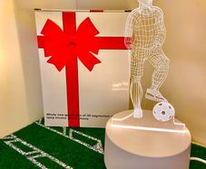 3D Footballer LED Illusion Lamp - Plug In Power