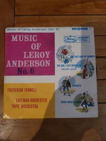 Music Of Leroy Anderson No 6 45 RPM Extended Play Mercury XEP 9062 Frederick Fennell Eastman Rochester Pops Orchestra