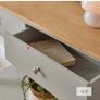 Linen Grey 2 Drawer Console Table Image 5