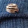 Pandora 14 karat gold and 925 silver love knot forget me not charm perfect Valentine's Day Gift FREE STANDARD POSTAGE INCLUDED Image 8
