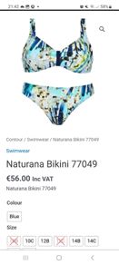 Brand new bikini Naturana, size 10B