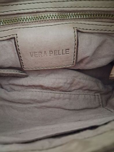 Vera Pelle - Leather Bag - Light Brown - New Without Tags RRP 120