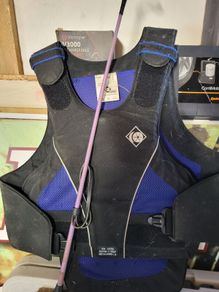 Horse Riding body protector and whip