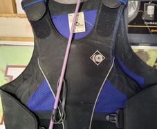Horse Riding body protector and whip