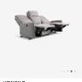 3 seater reclining sofa. Light grey. Image 4