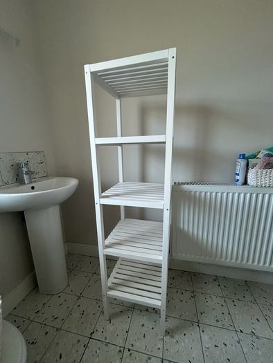 2 x IKEA MUSKAN White Shelving Units