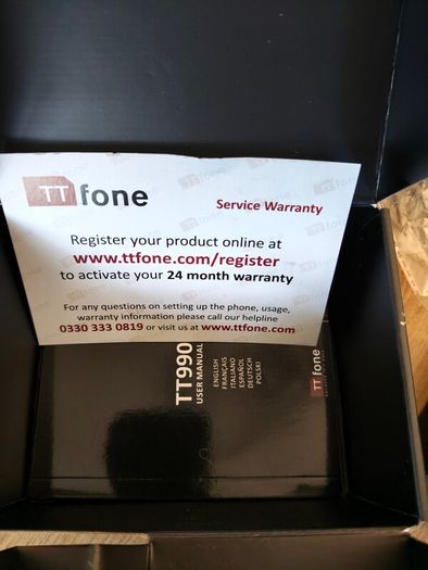 TT Phone 4G android like new. box. warranty. invoice