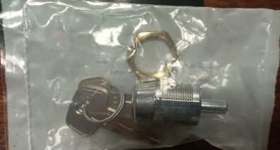 Cabinet Lock - Push and turn shuttered barrel lock