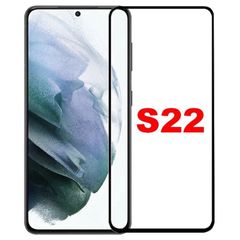 Tempered Glass Screen Protector for Samsung Galaxy S22 Clear Full Cover