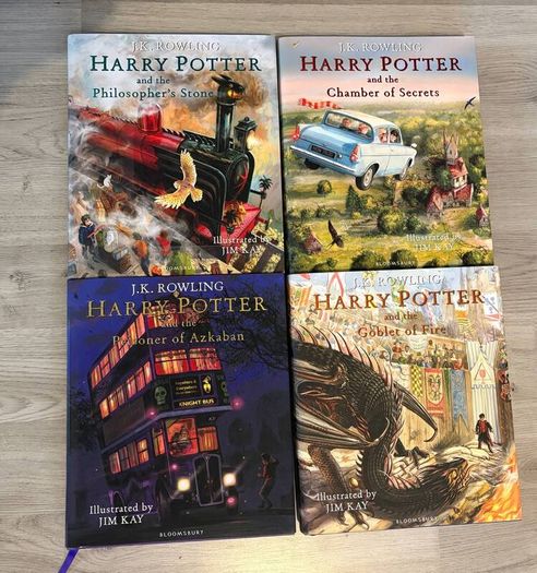 Harry Potter Illustrated Editions Book 1-4