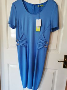BNWT - Versace Jeans blue dress SIZE 12