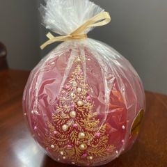 Candle ball decorated with Christmas Tree