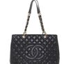 CHANEL Black Caviar Grand Shopping Tote GST bag Image 3