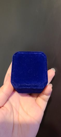 Velvet Ring Box in Royal Blue