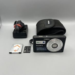 Sony Cyber-shot DSC-W320 14.1MP Digital Camera Black - Full Kit