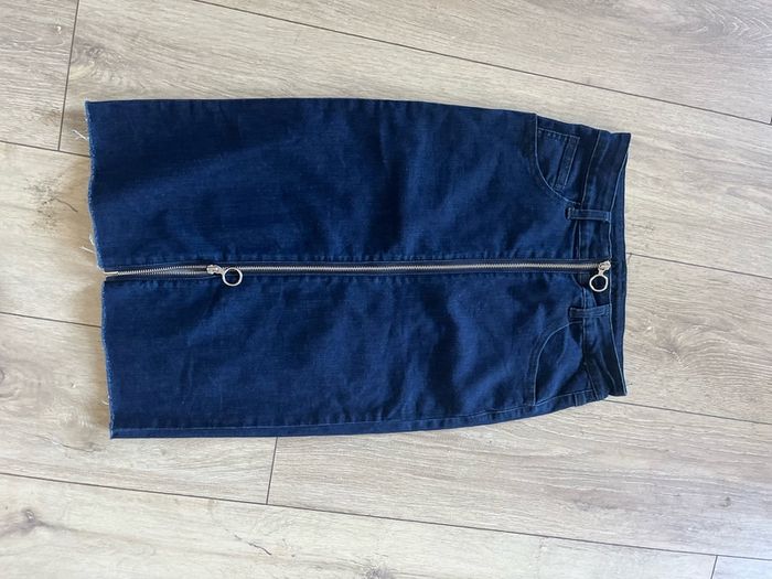 Sandro blouse and Vila denim skirt. Size S/uk 10