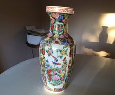 Ceramics - Oriental Hand Painted Vase,