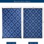 Outdoor Rugs for Garden Patios, 4x6ft Plastic Weatherproof Woven Picnic Blankets, Reversible & Easy Cleaning Deck Carpet Camping Mats (FREE SHIPPING) Image 5