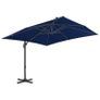 Cantilever Umbrella with Aluminium Pole 3x3 m Azure Blue Image 4