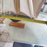 Large Wooden Sailboat 52 cm. tall. Image 5