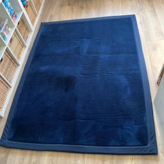 Navy blue wipeable playmat