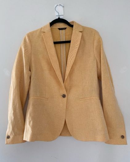 Massimo Dutti linen blend tailored blazer