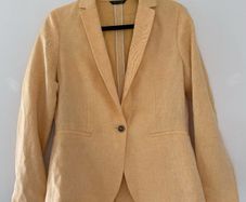 Massimo Dutti linen blend tailored blazer