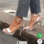 Linzi Silver Sandals Size 5 Image 2