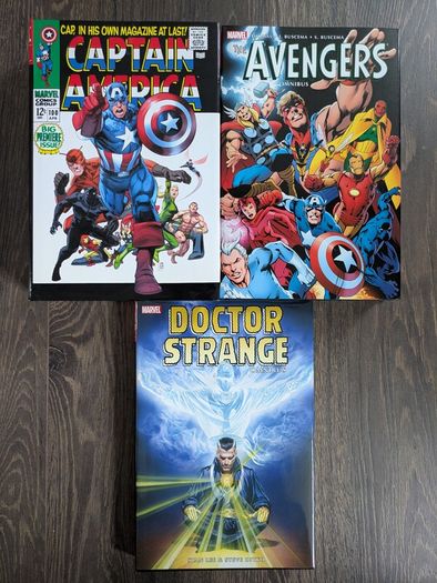 Classic Marvel Captain America Doctor Strange Avengers Omnibus Hardcover Comic Book Lot