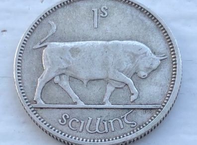 Irish silver one shilling
