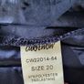 CurveWow navy satin stripe pleated dress, Size 20, BNWT Image 5