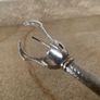 Vintage French Silver Plated Bar Tongs: Ice Cube Grabber Image 3