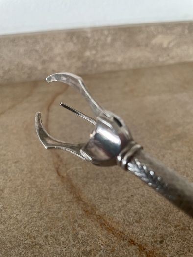Vintage French Silver Plated Bar Tongs: Ice Cube Grabber