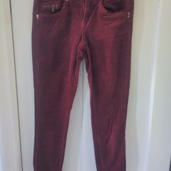 Wine colour ladies cords